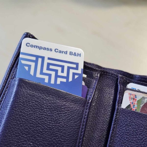 Compass Card in wallet