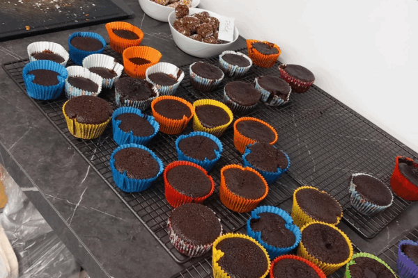 Chocolate olive oil cupcakes