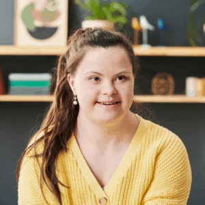 Young woman with Downs Syndrome
