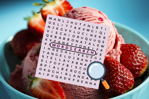 Ice cream word search