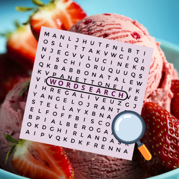 Ice cream word search