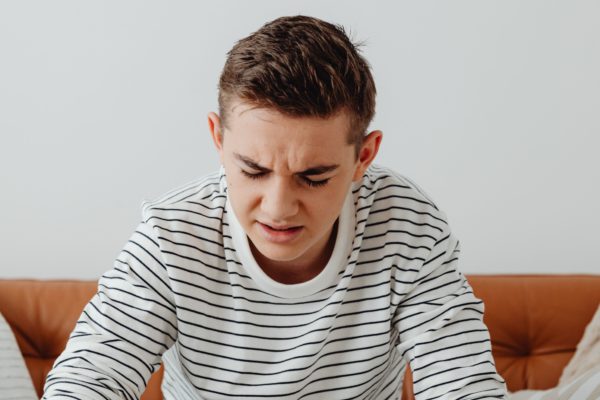 Frustrated young man.